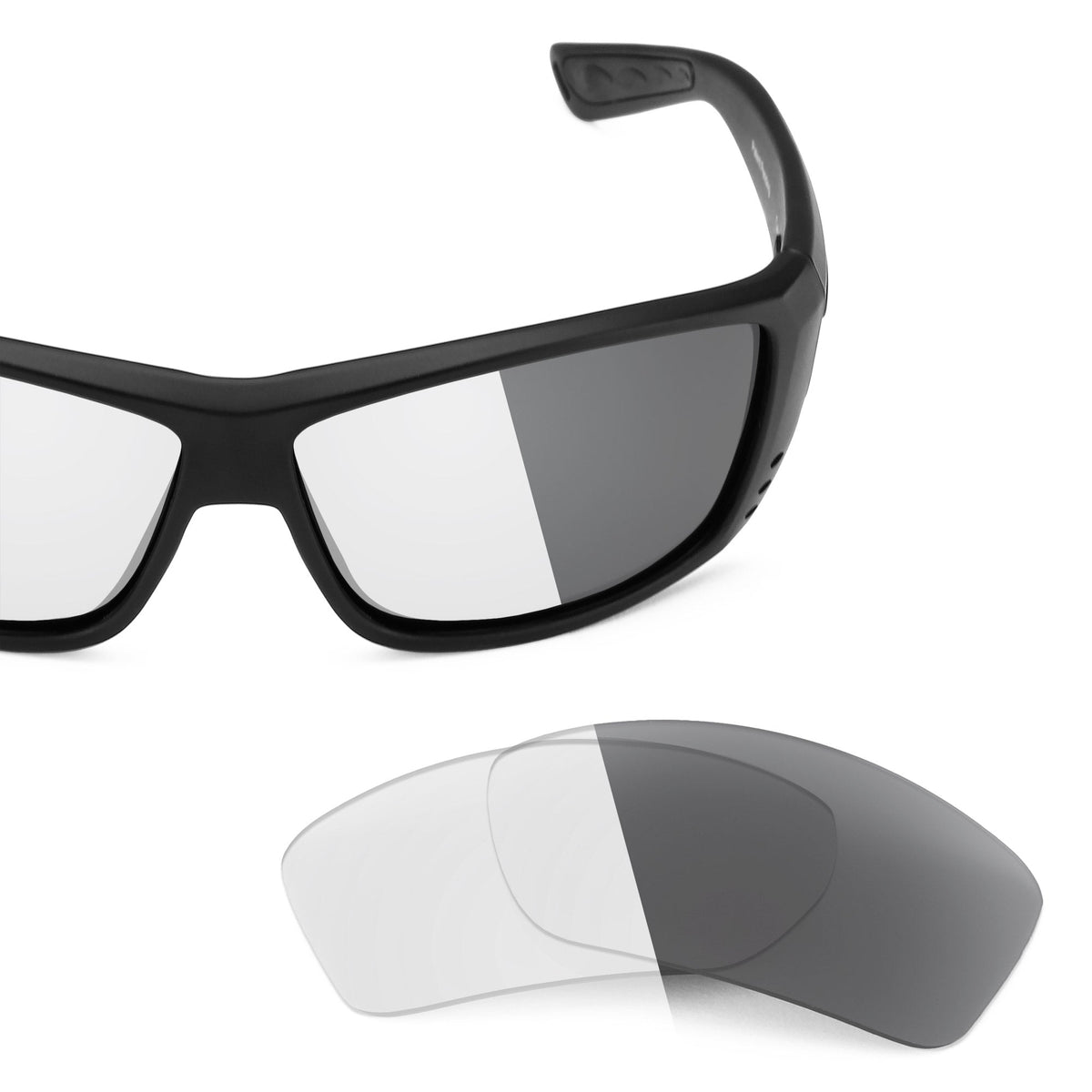 Costa Cat Cay replacement lenses — Adapt Gray Photochromic polarized sunglass lens, 100% UV | ReFramed
