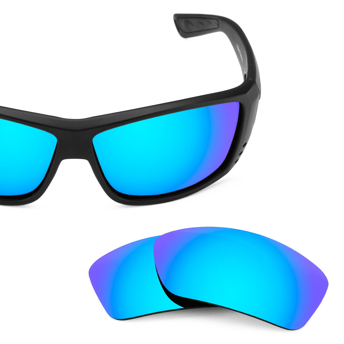 Costa Cat Cay replacement lenses — Ice Blue MirrorShield® polarized sunglass lens, 100% UV | ReFramed