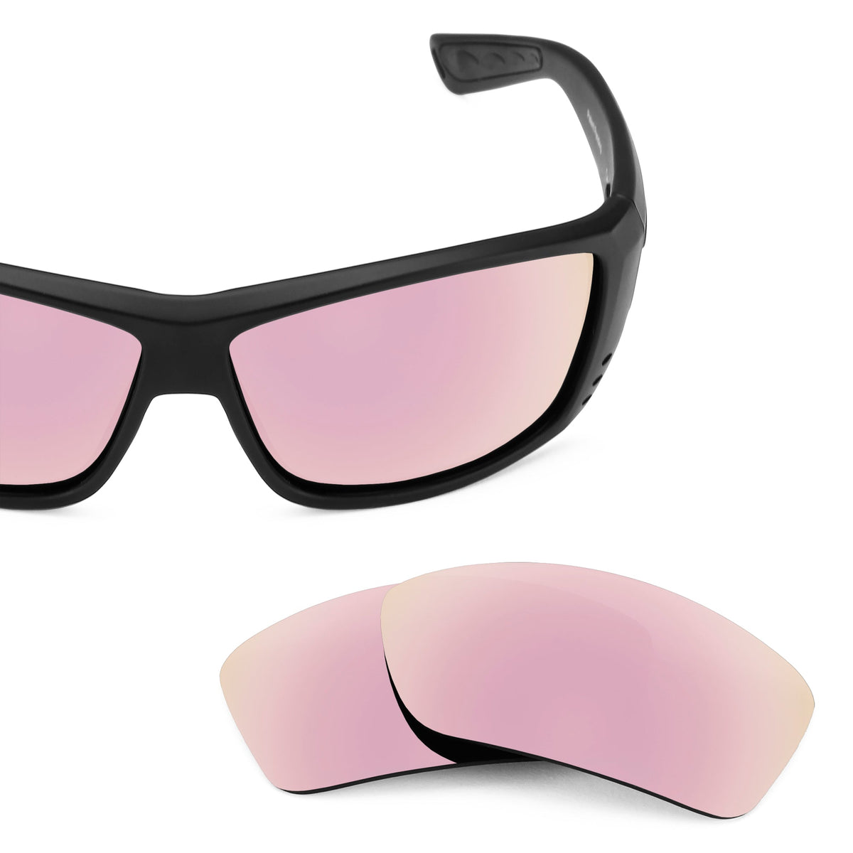 Costa Cat Cay replacement lenses — Rose Gold MirrorShield® polarized sunglass lens, 100% UV | ReFramed
