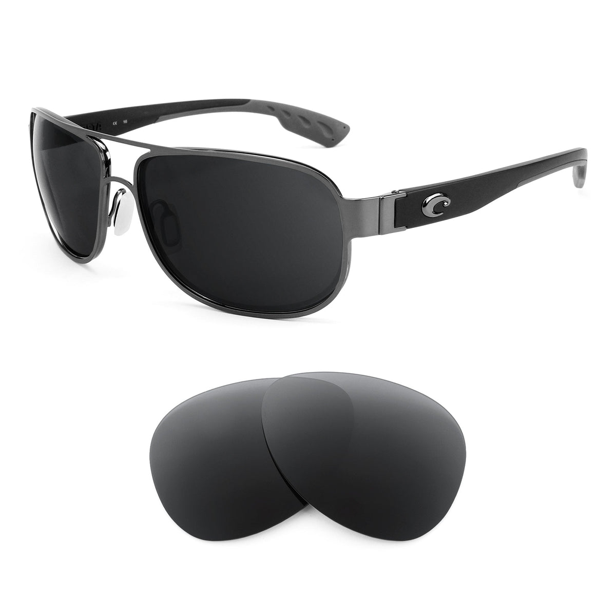 Costa Conch replacement lenses — precision-cut polarized sunglass lenses, 100% UV | ReFramed