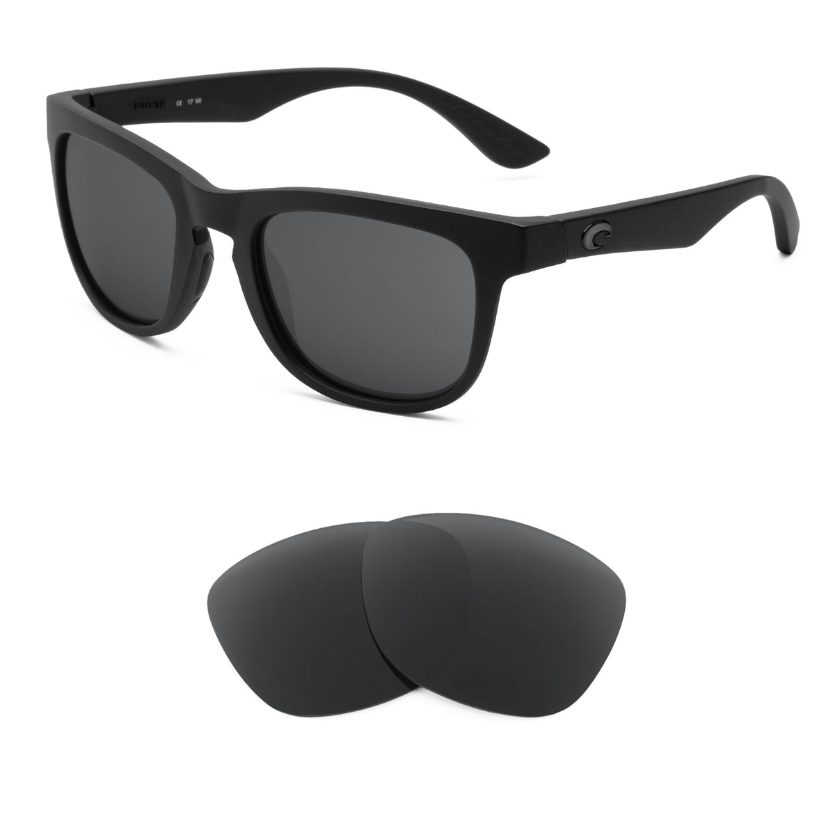 Costa Copra replacement lenses — precision-cut polarized sunglass lenses, 100% UV | ReFramed