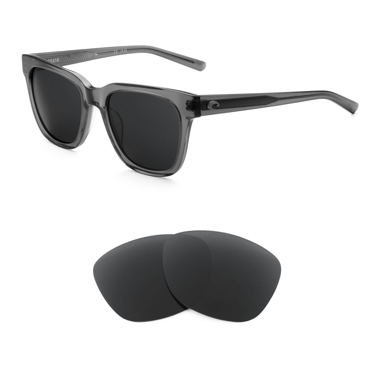 Costa Coquina replacement lenses — precision-cut polarized sunglass lenses, 100% UV | ReFramed