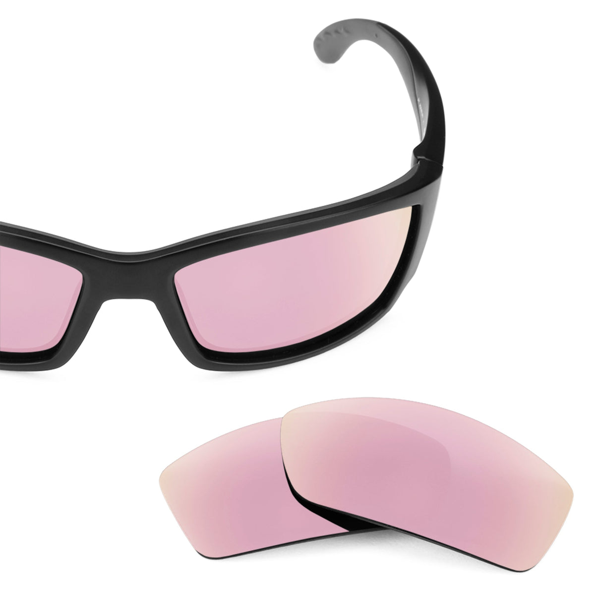 Costa Corbina replacement lenses — Rose Gold MirrorShield® polarized sunglass lens, 100% UV | ReFramed