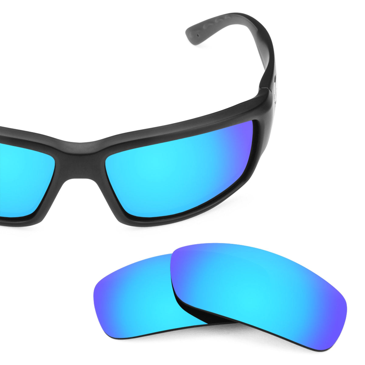 Costa Fantail replacement lenses — Ice Blue MirrorShield® polarized sunglass lens, 100% UV | ReFramed