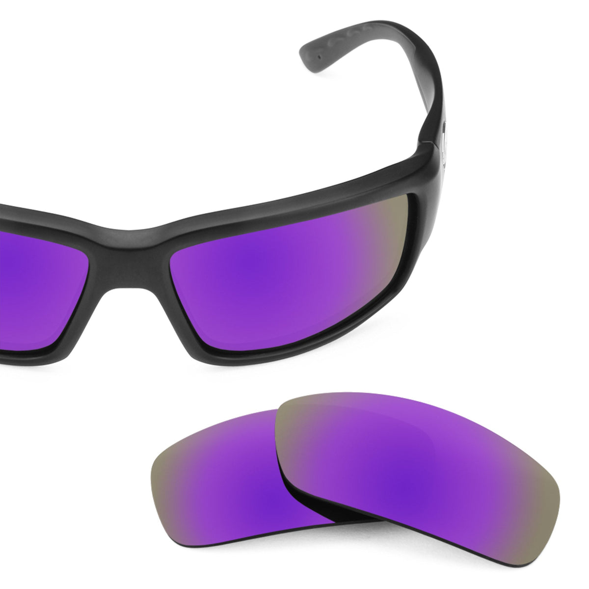 Costa Fantail replacement lenses — Plasma Purple MirrorShield® polarized sunglass lens, 100% UV | ReFramed