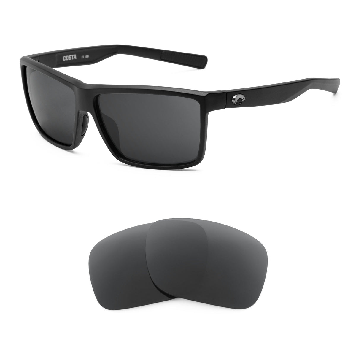 Costa Rinconcito replacement lenses — precision-cut polarized sunglass lenses, 100% UV | ReFramed