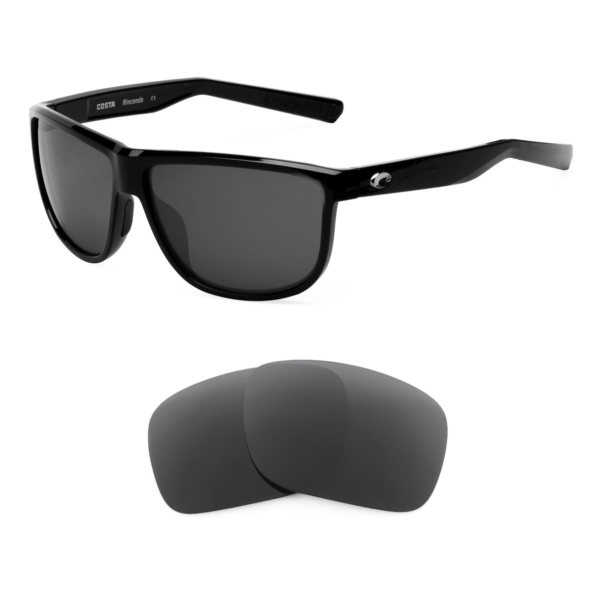 Costa Rincondo replacement lenses — precision-cut polarized sunglass lenses, 100% UV | ReFramed