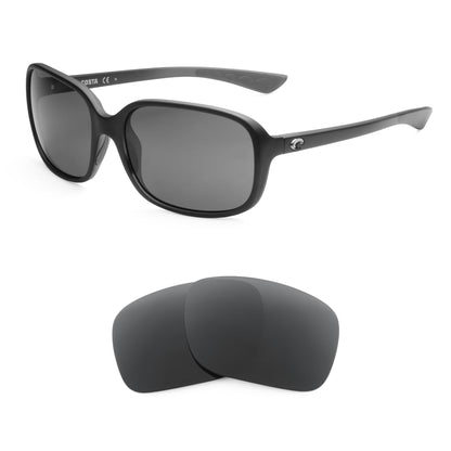 Costa Riverton replacement lenses — precision-cut polarized sunglass lenses, 100% UV | ReFramed