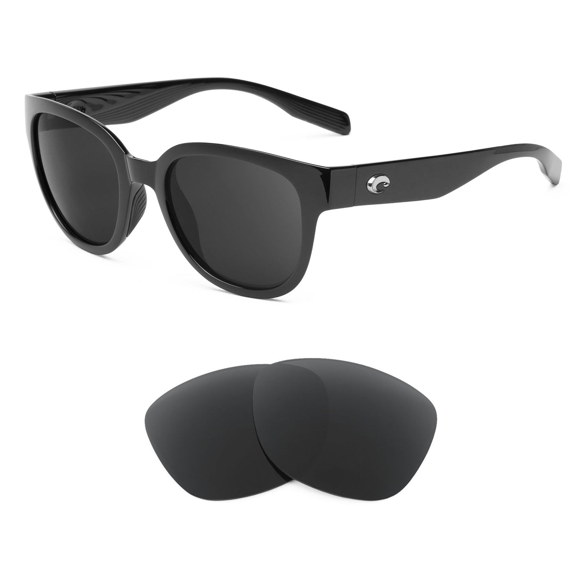 Costa Salina replacement lenses — precision-cut polarized sunglass lenses, 100% UV | ReFramed