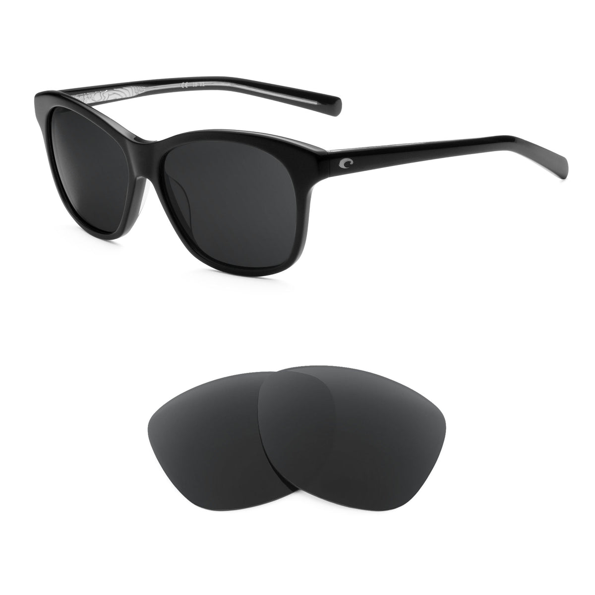 Costa Sarasota replacement lenses — precision-cut polarized sunglass lenses, 100% UV | ReFramed