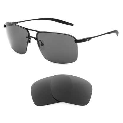 Costa Skimmer replacement lenses — precision-cut polarized sunglass lenses, 100% UV | ReFramed
