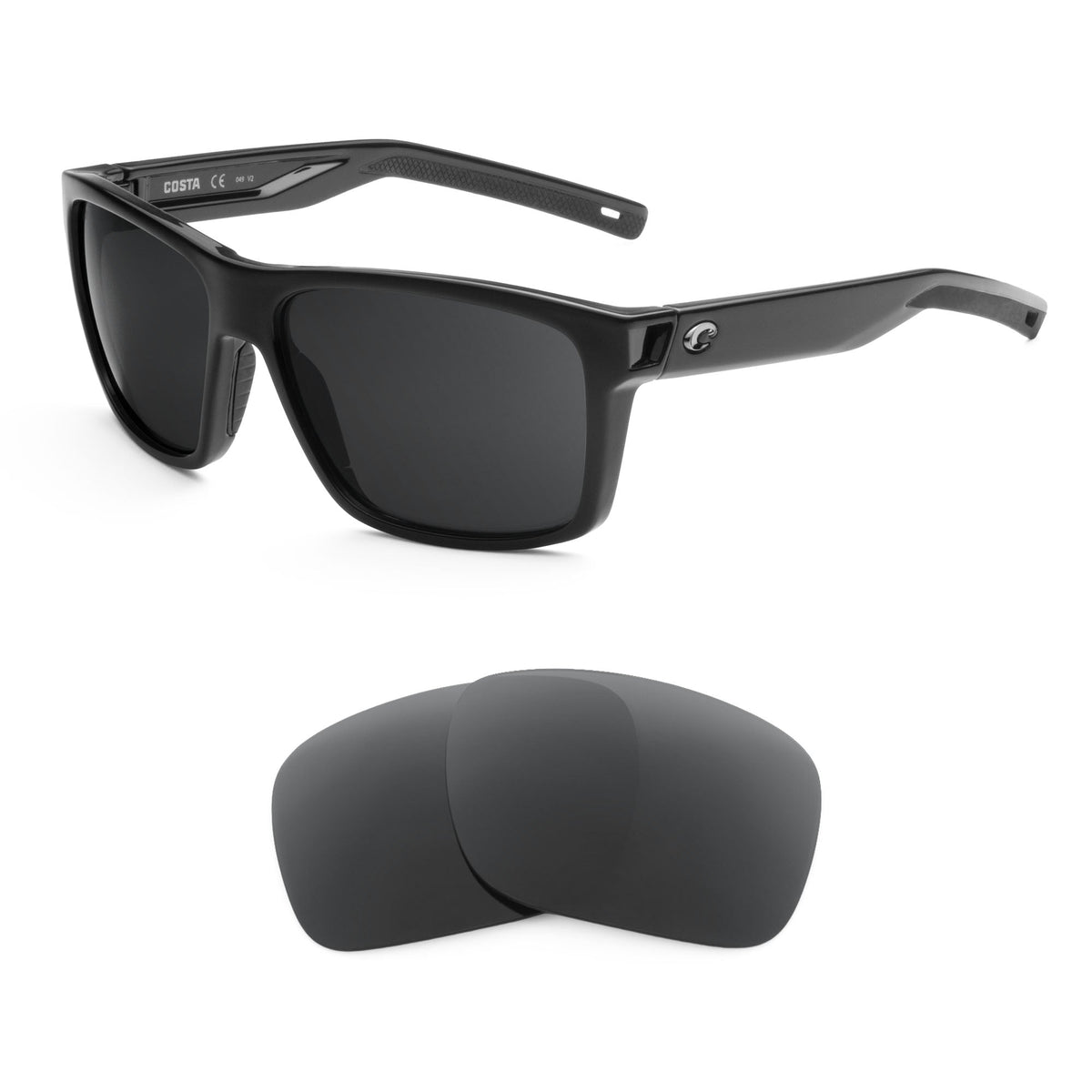 Costa Slack Tide replacement lenses — precision-cut polarized sunglass lenses, 100% UV | ReFramed