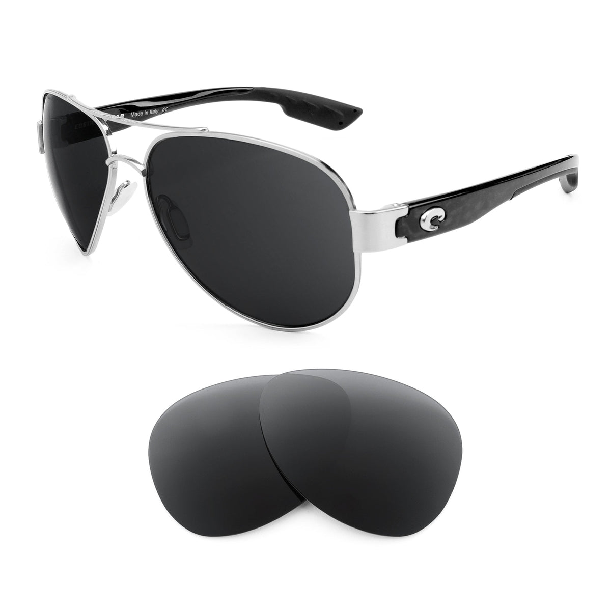 Costa South Point replacement lenses — precision-cut polarized sunglass lenses, 100% UV | ReFramed