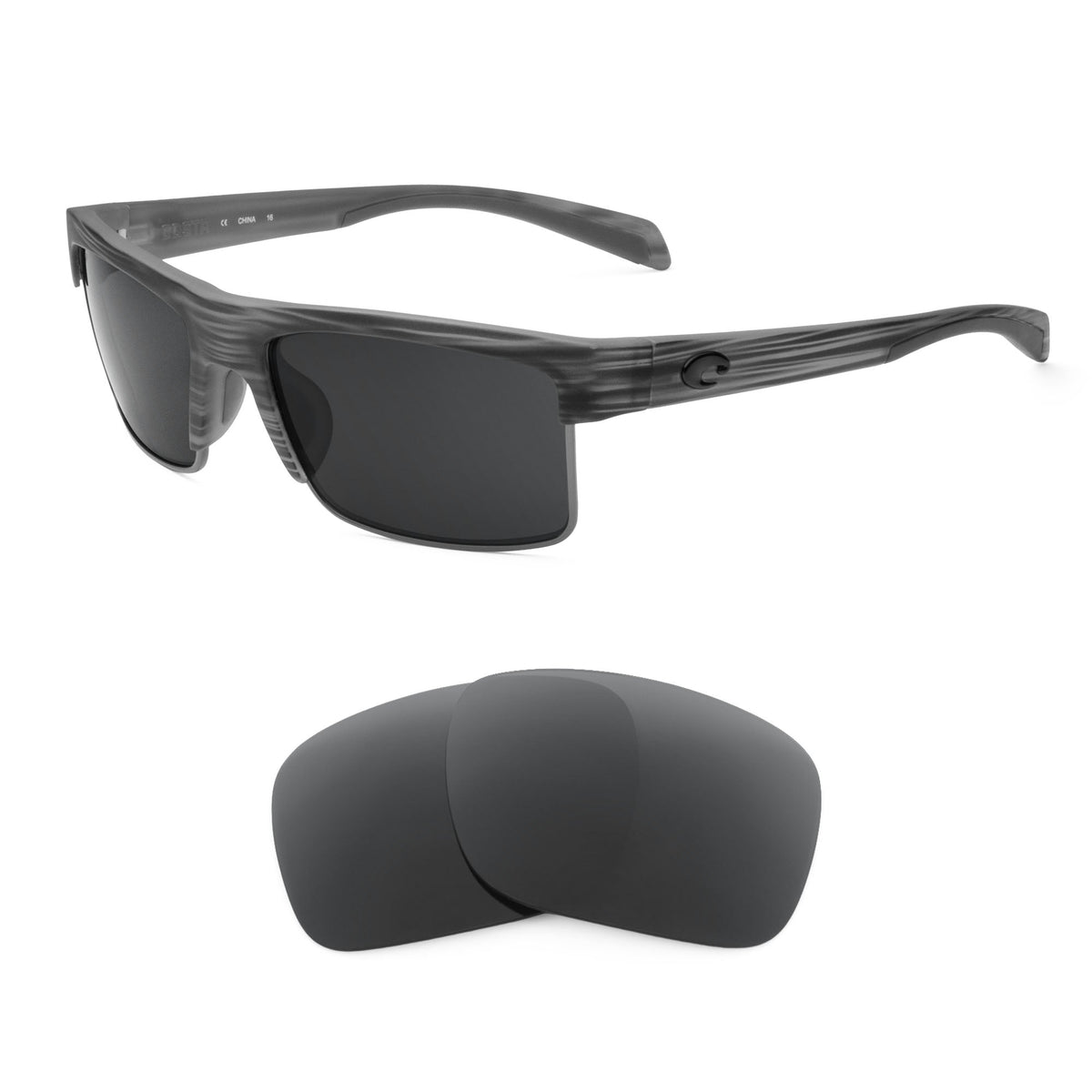 Costa South Sea replacement lenses — precision-cut polarized sunglass lenses, 100% UV | ReFramed