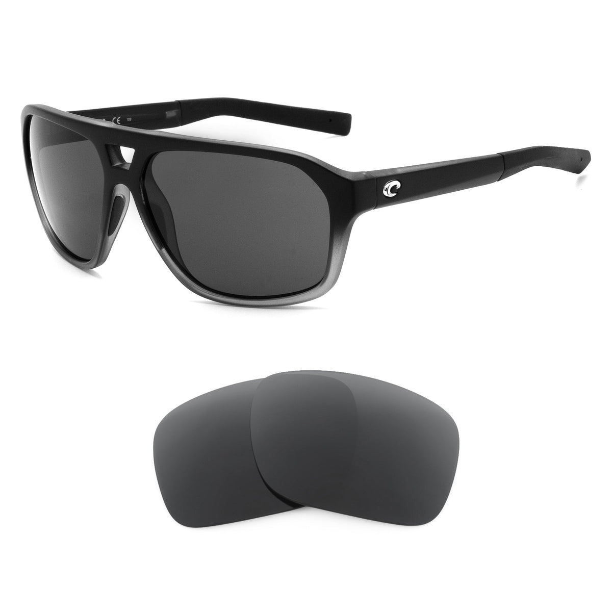 Costa Switchfoot (Post 2019) replacement lenses — precision-cut polarized sunglass lenses, 100% UV | ReFramed