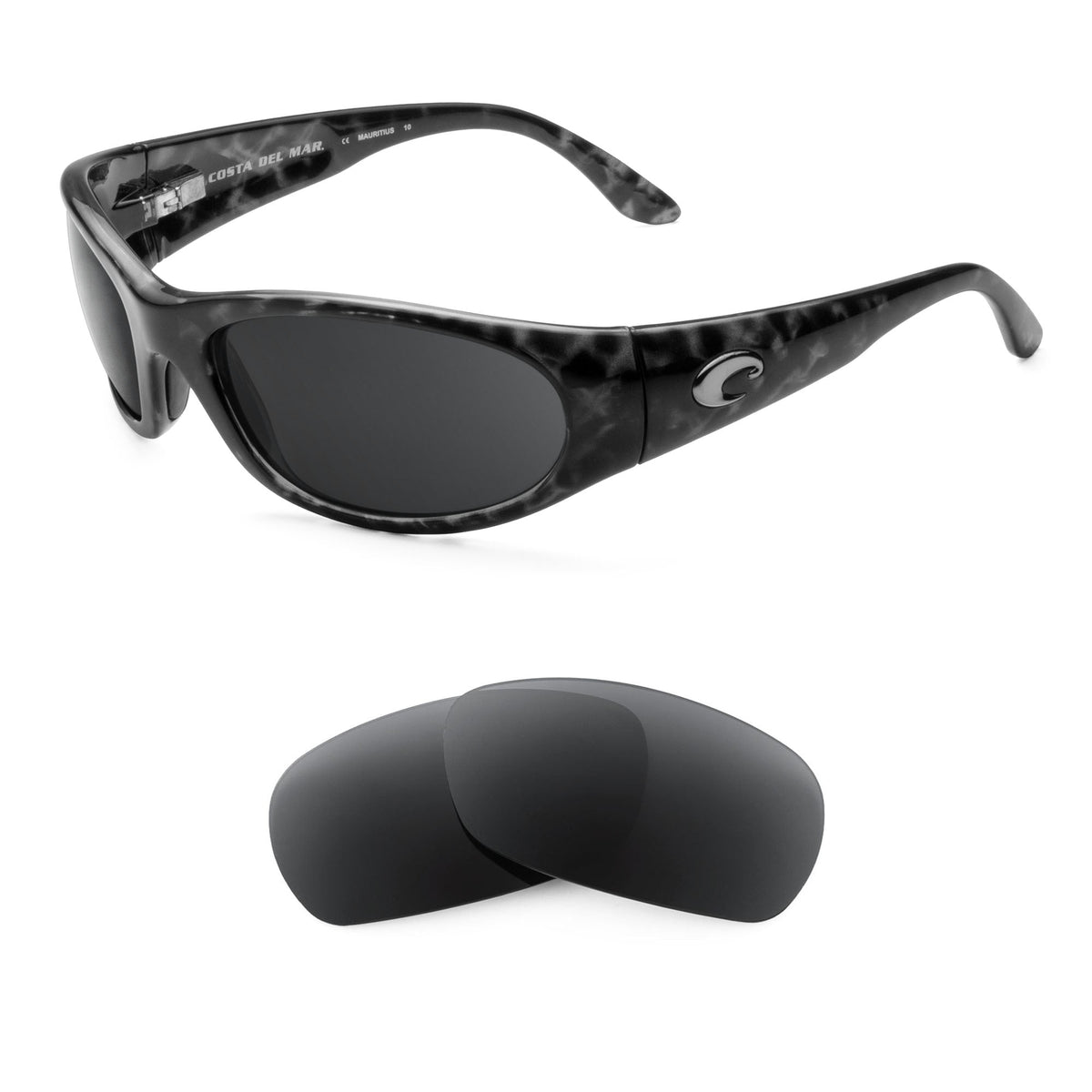 Costa Swordfish replacement lenses — precision-cut polarized sunglass lenses, 100% UV | ReFramed