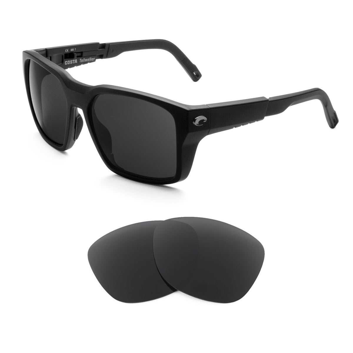 Costa Tailwalker replacement lenses — precision-cut polarized sunglass lenses, 100% UV | ReFramed