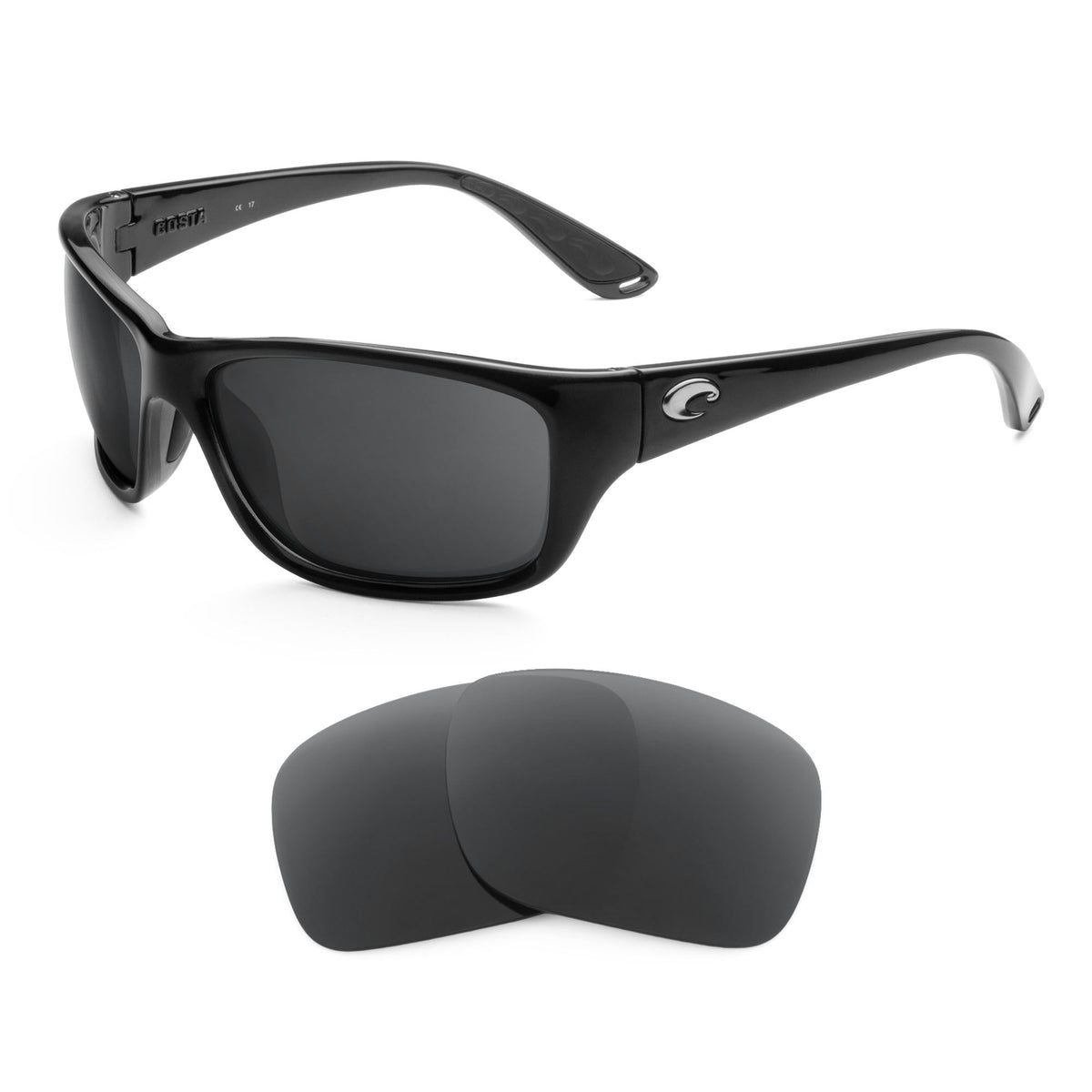 Costa Tasman Sea replacement lenses — precision-cut polarized sunglass lenses, 100% UV | ReFramed