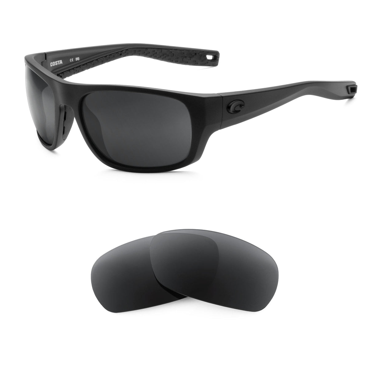 Costa Tico replacement lenses — precision-cut polarized sunglass lenses, 100% UV | ReFramed