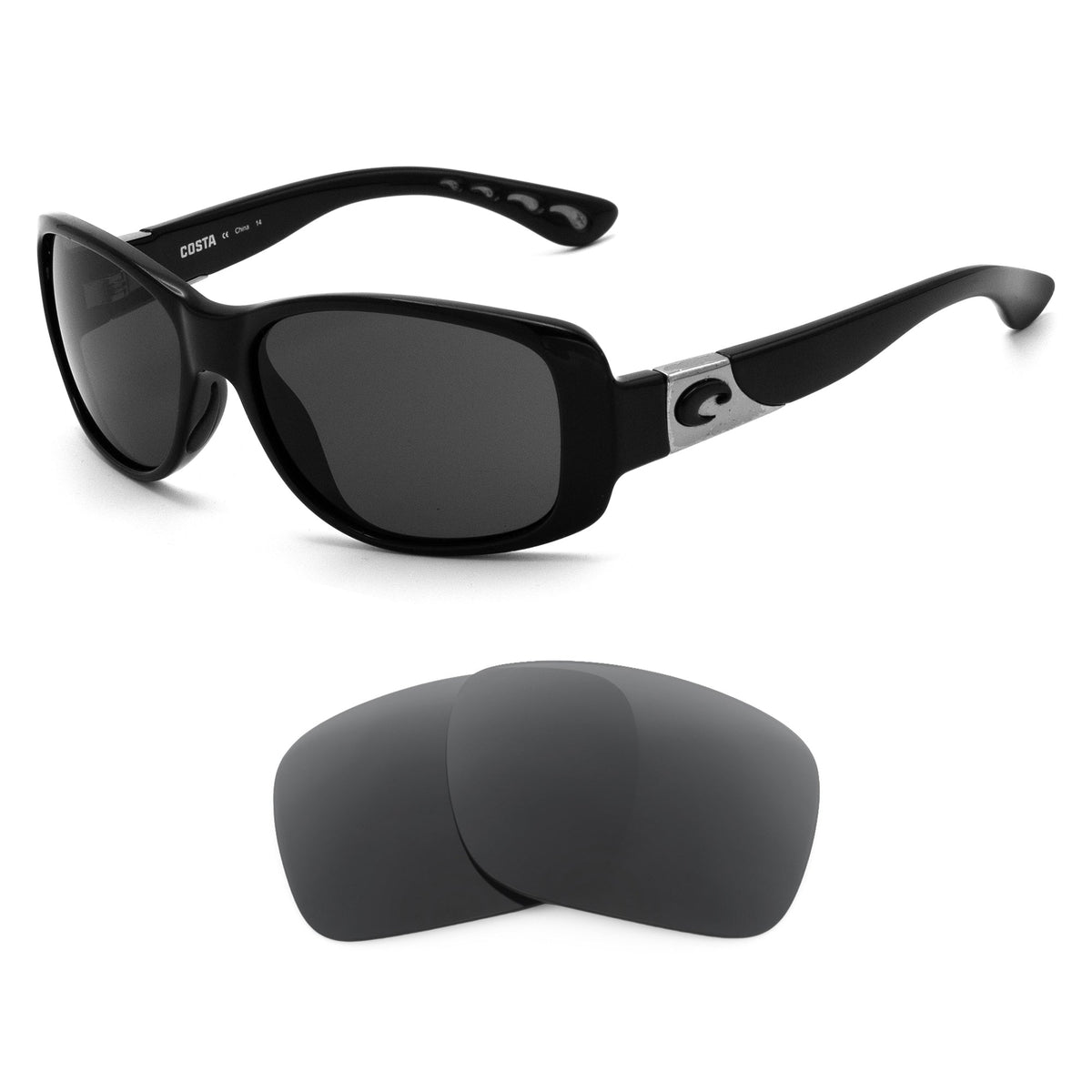 Costa Tippet replacement lenses — precision-cut polarized sunglass lenses, 100% UV | ReFramed