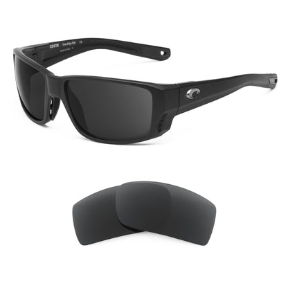 Costa Tuna Alley Pro replacement lenses — precision-cut polarized sunglass lenses, 100% UV | ReFramed