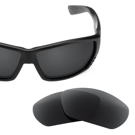Costa Tuna Alley replacement lenses — Stealth Black polarized sunglass lens, 100% UV | ReFramed