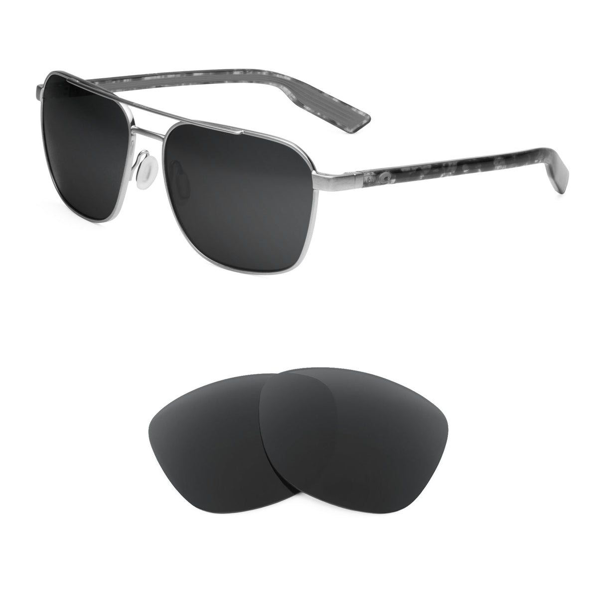Costa Wader replacement lenses — precision-cut polarized sunglass lenses, 100% UV | ReFramed