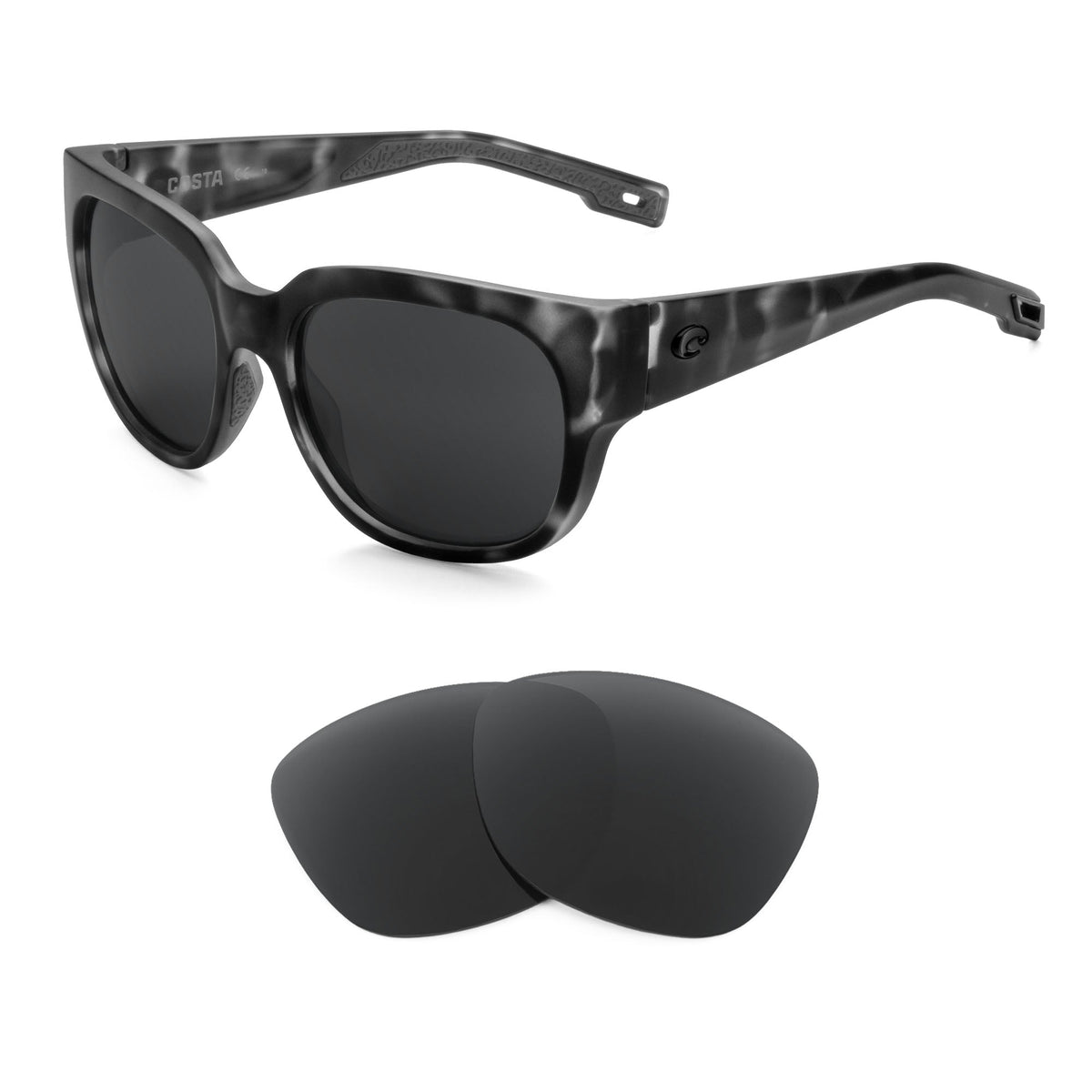 Costa Waterwoman replacement lenses — precision-cut polarized sunglass lenses, 100% UV | ReFramed