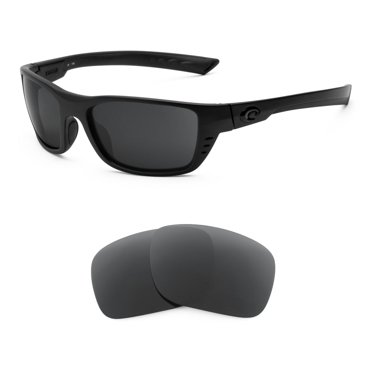 Costa Whitetip replacement lenses — precision-cut polarized sunglass lenses, 100% UV | ReFramed