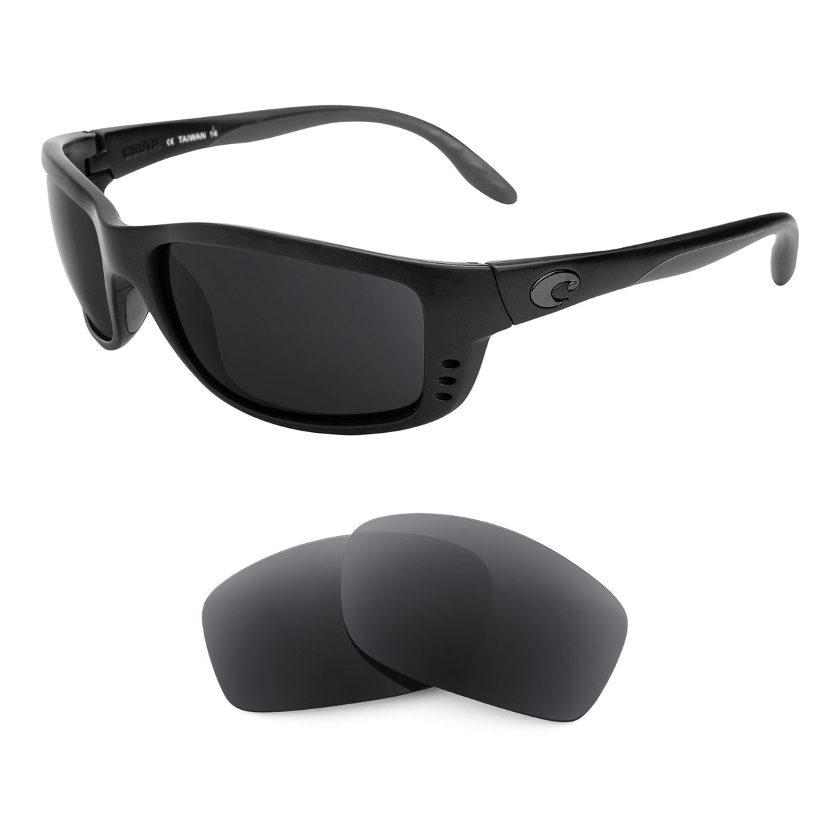 Costa Zane replacement lenses — precision-cut polarized sunglass lenses, 100% UV | ReFramed