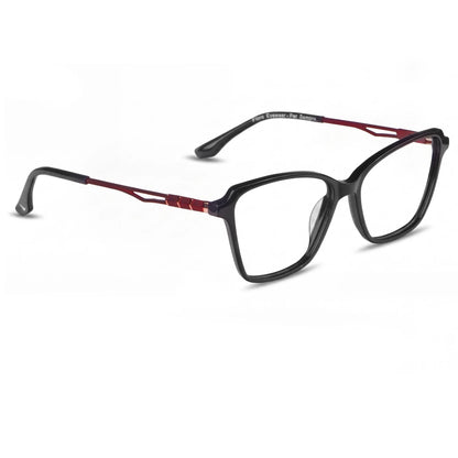 Fiore 1006 eyeglasses in black – three-quarter view