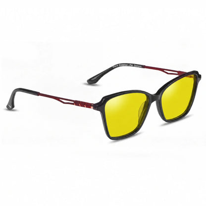 Fiore 1006 square cat eye sunglasses, black bio-acetate frame · ReFramed, photo 8 of 24
