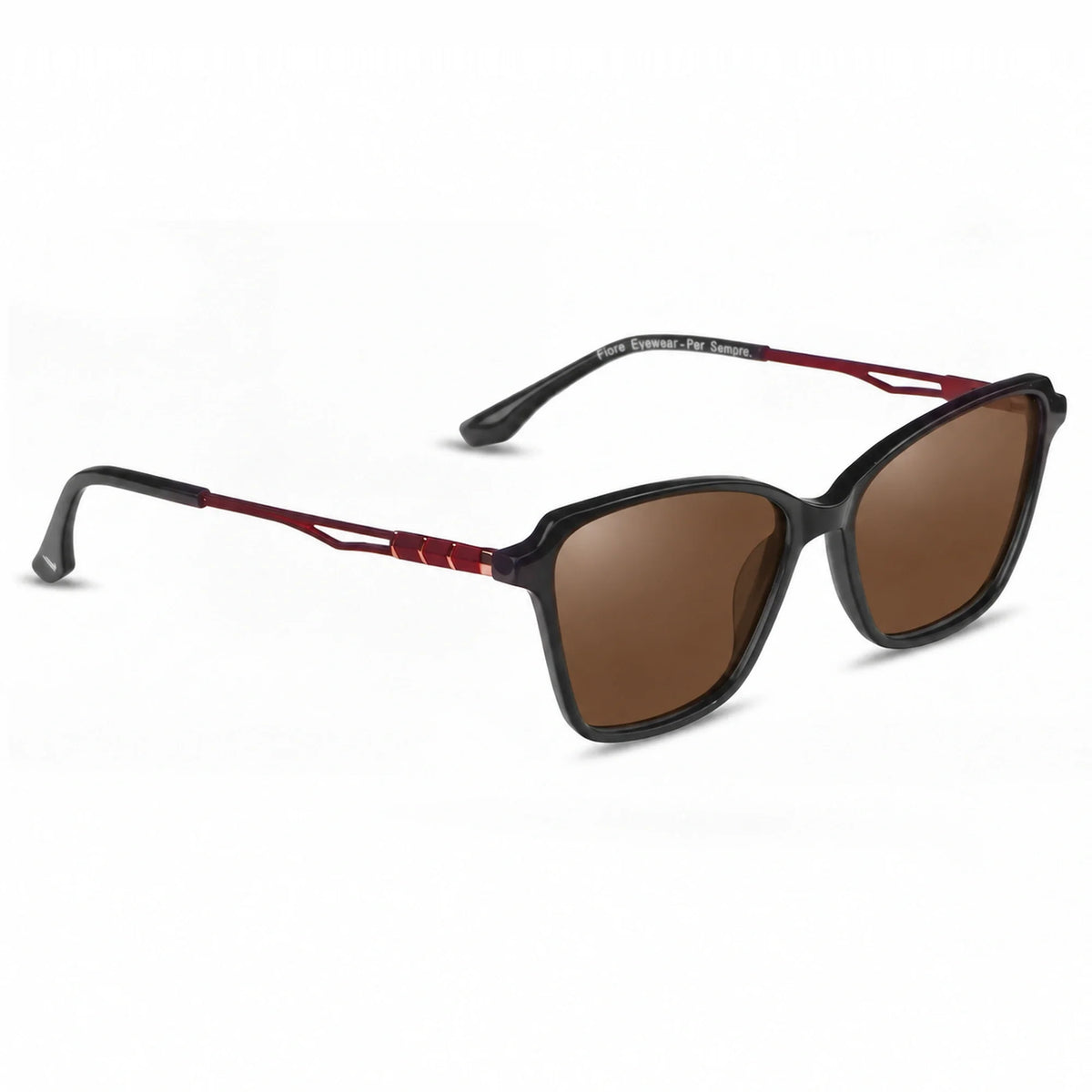 Fiore 1006 square cat eye sunglasses, black bio-acetate frame · ReFramed, photo 4 of 24