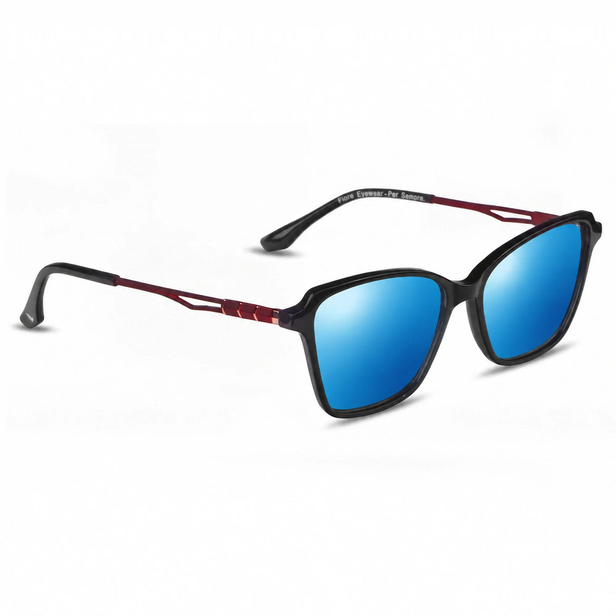 Fiore 1006 square cat eye sunglasses, black bio-acetate frame · ReFramed, photo 18 of 24