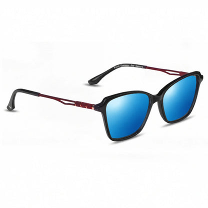 Fiore 1006 square cat eye sunglasses, black bio-acetate frame · ReFramed, photo 18 of 24