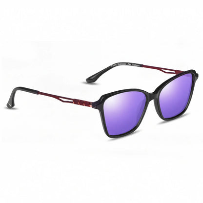 Fiore 1006 square cat eye sunglasses, black bio-acetate frame · ReFramed, photo 24 of 24