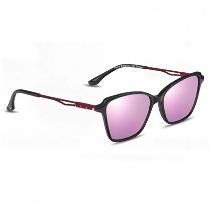 Fiore 1006 square cat eye sunglasses, black bio-acetate frame · ReFramed, photo 22 of 24