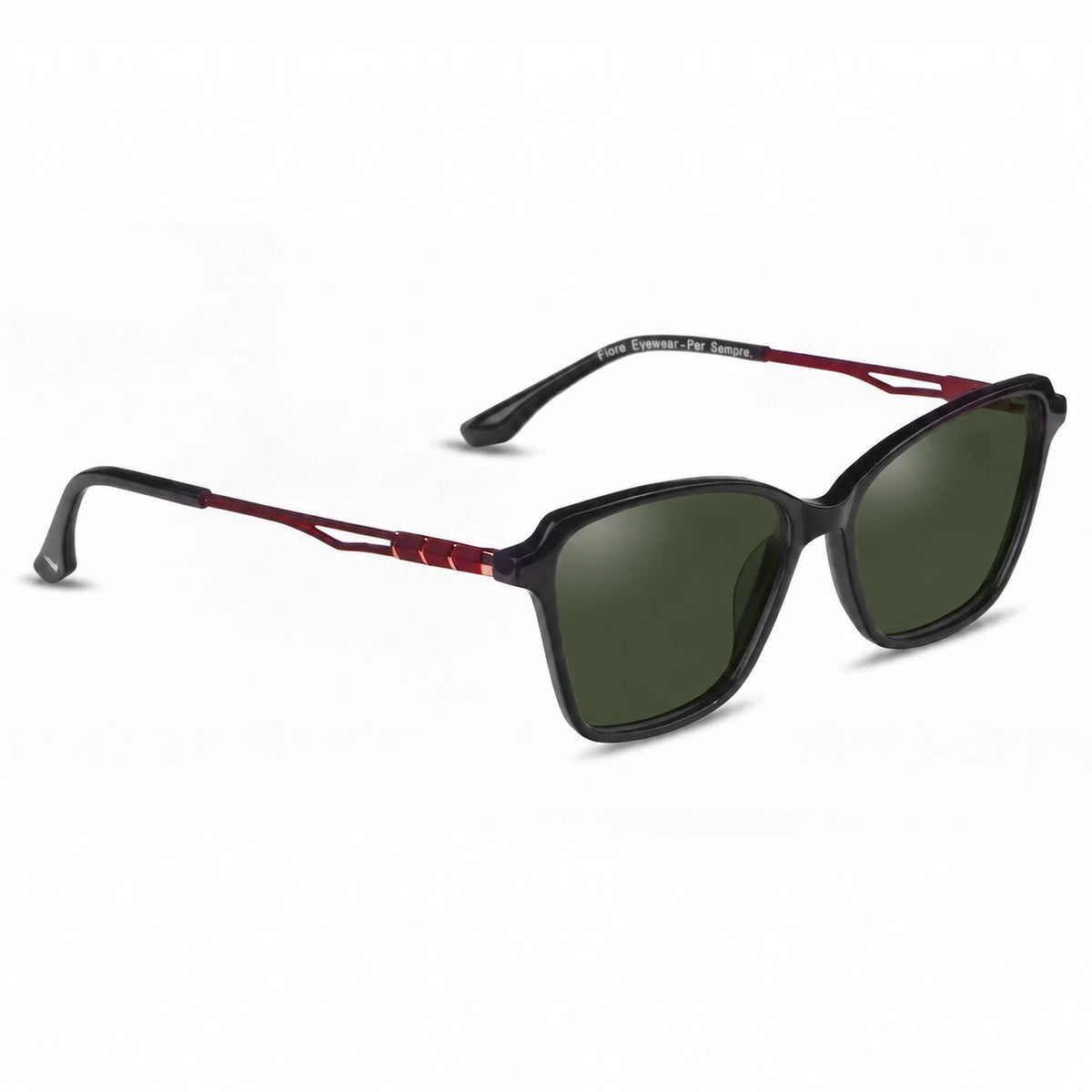 Fiore 1006 square cat eye sunglasses, black bio-acetate frame · ReFramed, photo 6 of 24