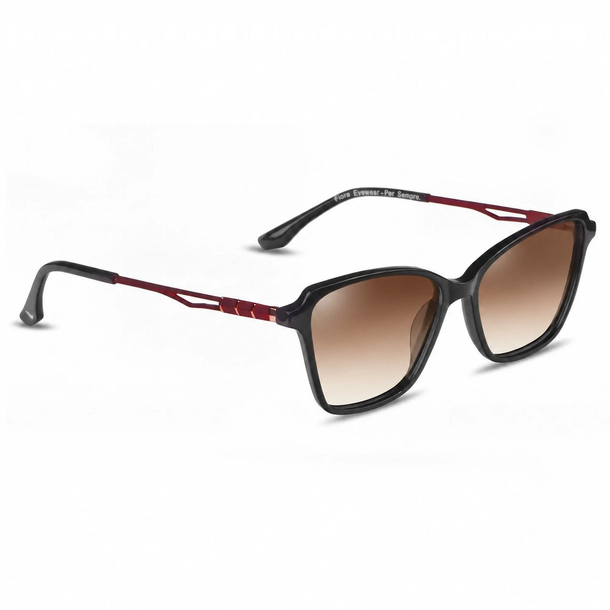 Fiore 1006 square cat eye sunglasses, black bio-acetate frame · ReFramed, photo 16 of 24
