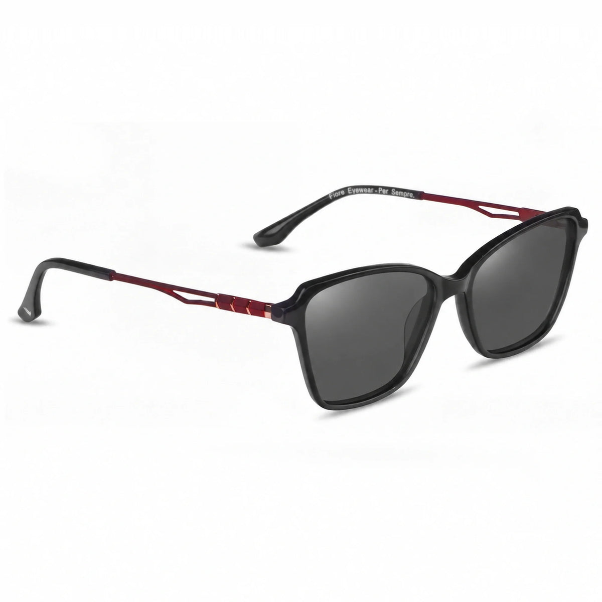 Fiore 1006 square cat eye sunglasses, black bio-acetate frame · ReFramed, photo 2 of 24