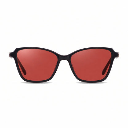 Fiore 1006 square cat eye sunglasses, black bio-acetate frame · ReFramed, photo 11 of 24