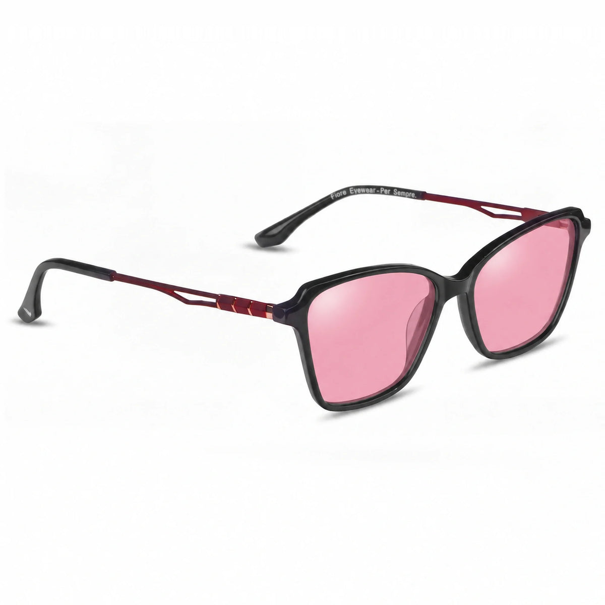 Fiore 1006 square cat eye sunglasses, black bio-acetate frame · ReFramed, photo 10 of 24