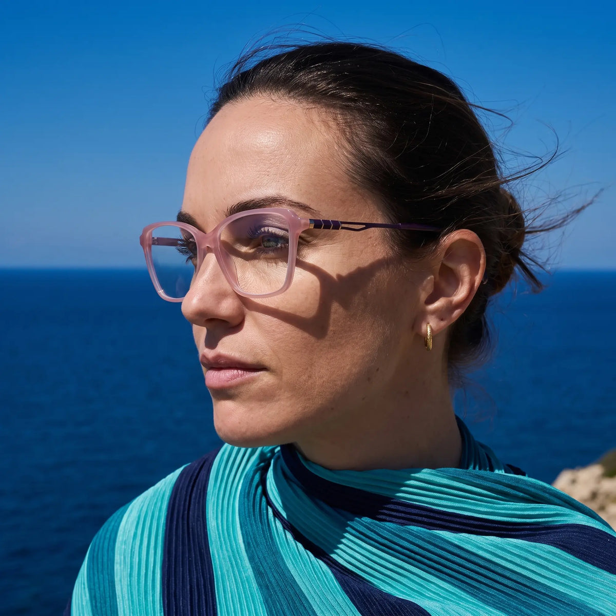 Fiore 1006 square cat-eye acetate and metal reading glasses, pink frame · ReFramed, photo 54 of 100