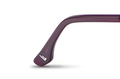 Fiore 1006 eyeglasses in pink – temple logo detail