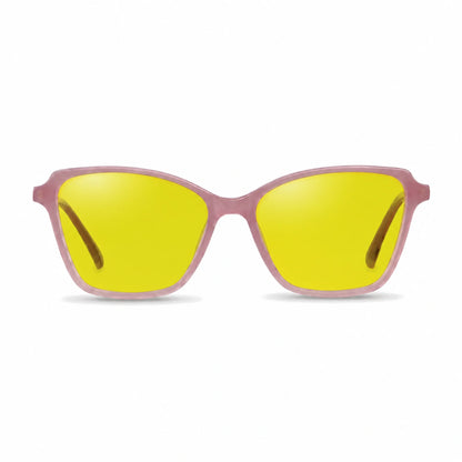 Fiore 1006 square cat eye sunglasses, pink bio-acetate frame · ReFramed, photo 7 of 24