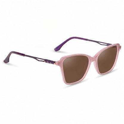 Fiore 1006 square cat eye sunglasses, pink bio-acetate frame · ReFramed, photo 4 of 24