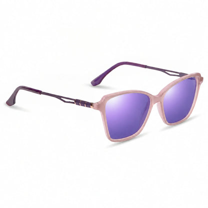 Fiore 1006 square cat eye sunglasses, pink bio-acetate frame · ReFramed, photo 24 of 24