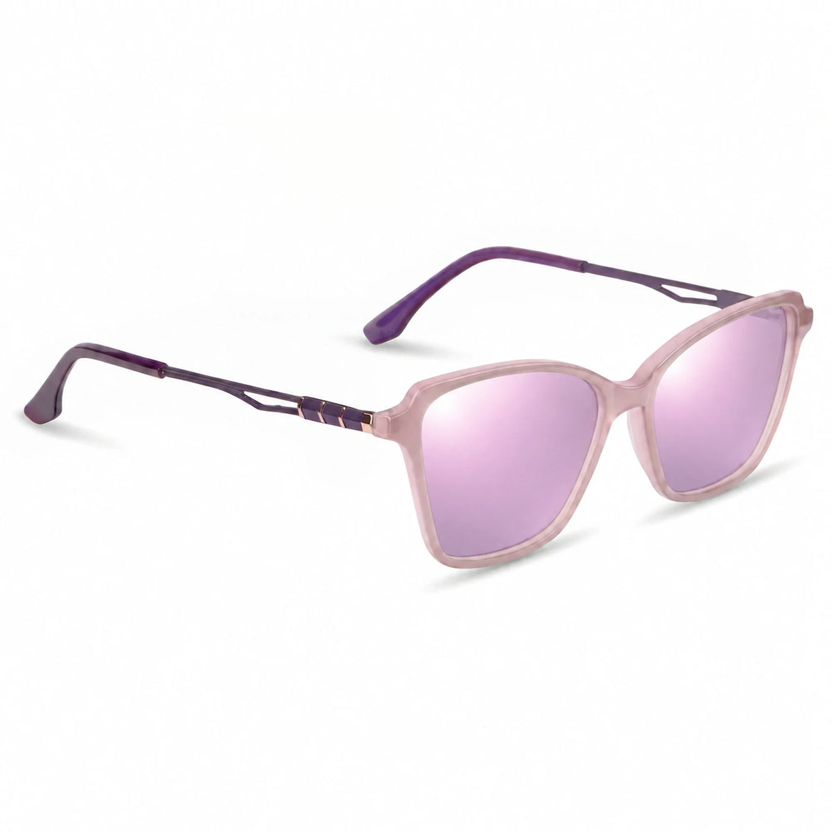 Fiore 1006 square cat eye sunglasses, pink bio-acetate frame · ReFramed, photo 22 of 24