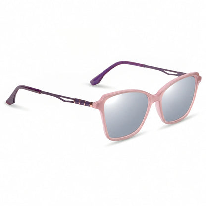 Fiore 1006 square cat eye sunglasses, pink bio-acetate frame · ReFramed, photo 20 of 24
