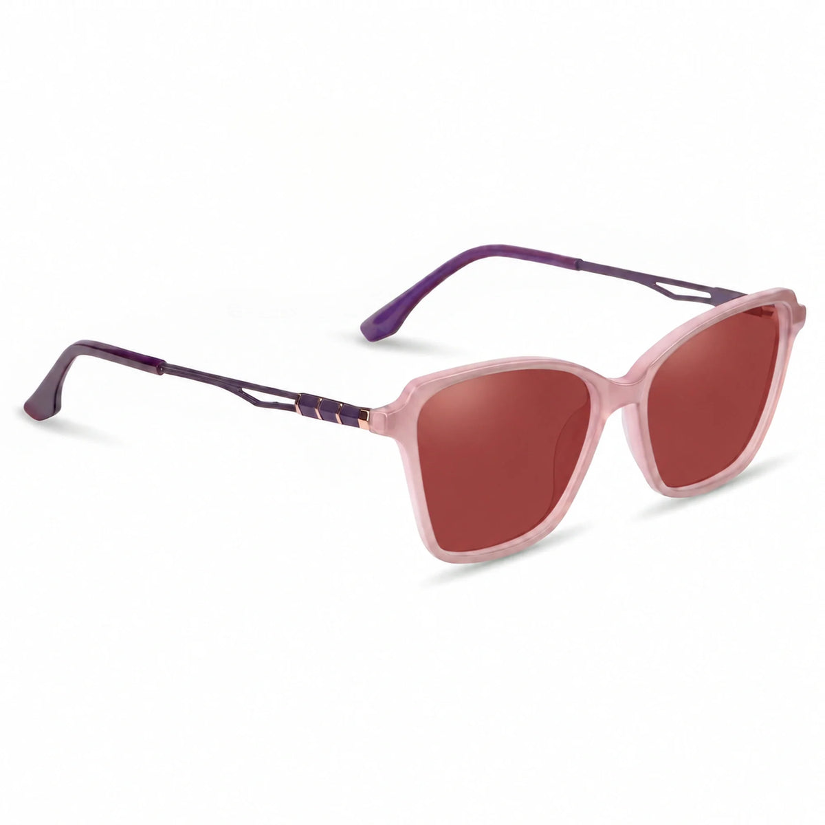 Fiore 1006 square cat eye sunglasses, pink bio-acetate frame · ReFramed, photo 12 of 24